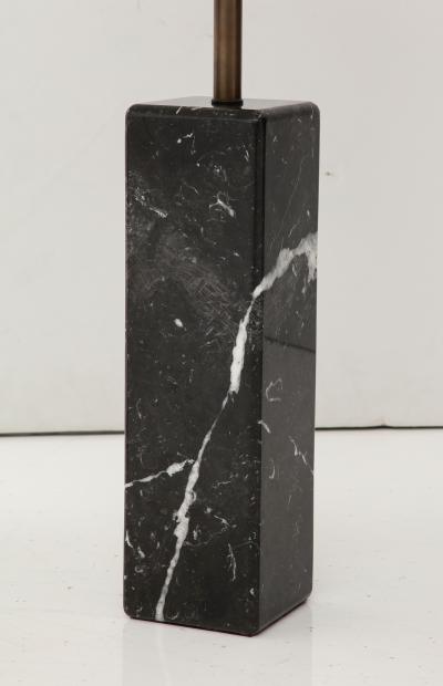 Walter Von Nessen 1960s Modern Walter Von Nessen Carrara Marble Table Lamps