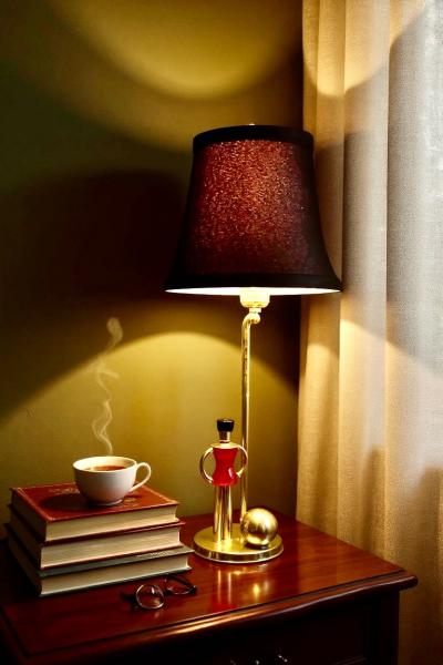 Walter Von Nessen Art Deco Brass Bakelite Sentinel Lamp by Walter Von Nessen for Chase