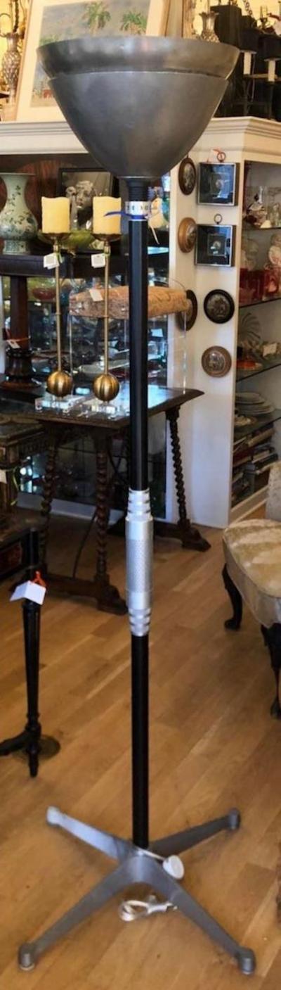 Walter Von Nessen Art Deco Walter Von Nessen Style Machine Age Industrial Floor Lamp 1930s