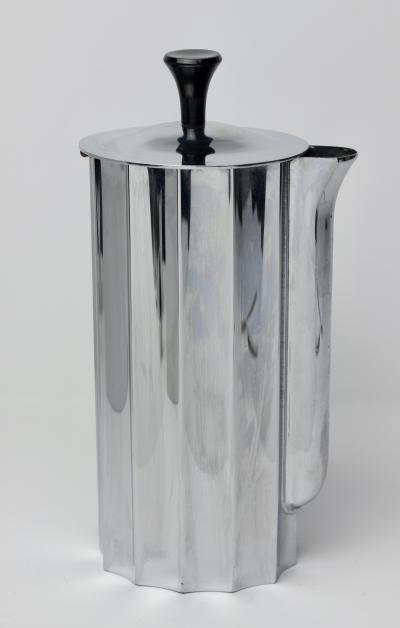Walter Von Nessen Fluted Chrome Coffee Set by Walter Von Nessen for Chase MFG 1931 United States
