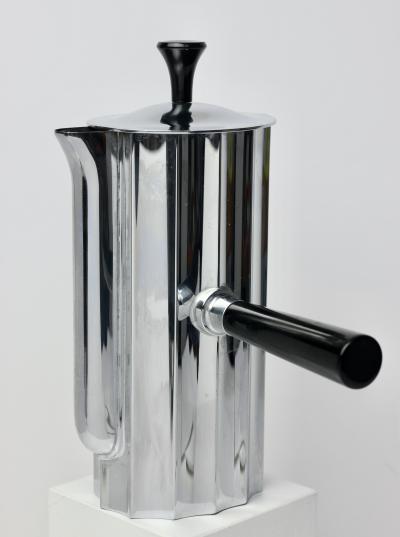 Walter Von Nessen Fluted Chrome Coffee Set by Walter Von Nessen for Chase MFG 1931 United States