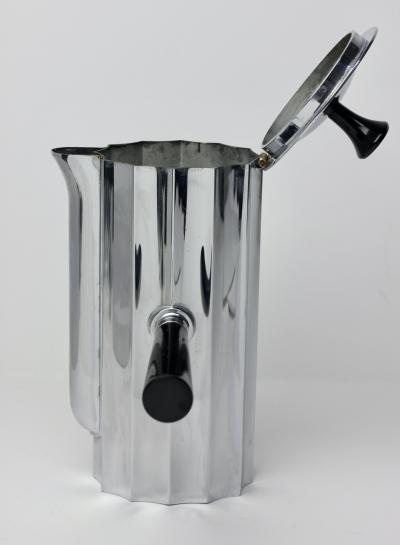 Walter Von Nessen Fluted Chrome Coffee Set by Walter Von Nessen for Chase MFG 1931 United States