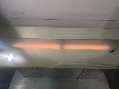 Walter Von Nessen ILLUMINATED MODERNIST ART DECO ALUMINUM AND MIRRORED FROSTED GLASS CONSOLE