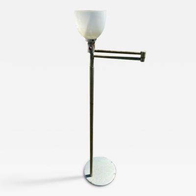 Walter Von Nessen RARE ART DECO ADJUSTABLE HEIGHT EXTENDABLE ARM FLOOR LAMP BY WALTER VON NESSEN