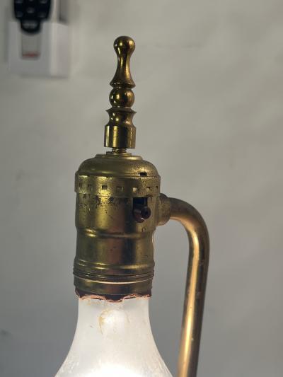 Walter Von Nessen RARE ART DECO BRASS AND BAKELITE SENTINEL LAMPS WITH ORIGINAL SHADES