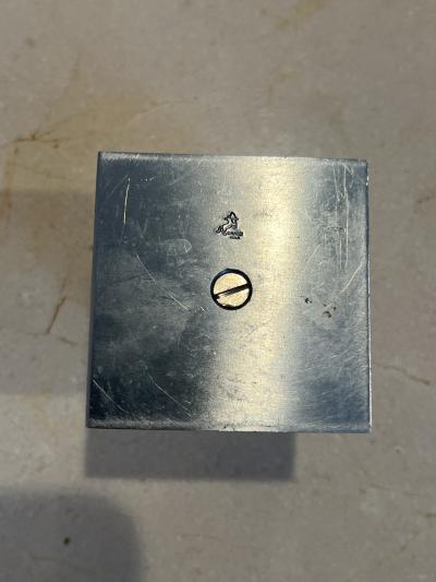 Walter Von Nessen SET OF FOUR MODERNIST ART DECO CHROME AND COBALT BLUE GLASS BALL CANDLESTICKS