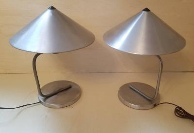 Walter Von Nessen Two Matching Walter Von Nessen Table Lamps c 1938
