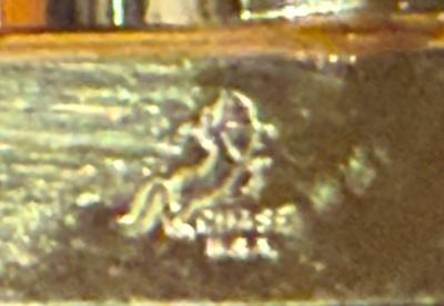 Walter Von Nessen Walter Von Nessen Chase Elephant Bookends American Art Deco Brass and Bakelite