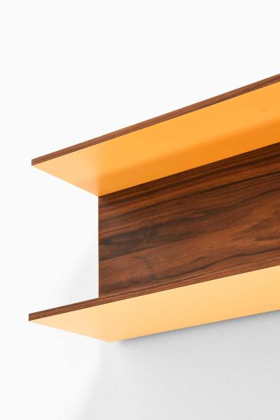 Walter Wirz Mid Century Wall Shelf in Walnut by Walter Wirz 1960s
