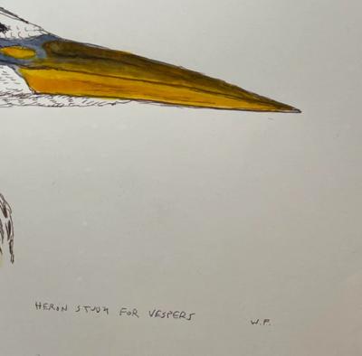 Walton Ford WALTON FORD AMERICAN B 1960 HERON STUDY FOR VESPERS 2022