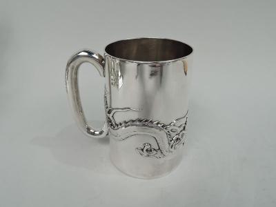 Wang Hing Large Chinese Silver Dragon Mug