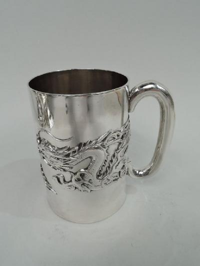 Wang Hing Large Chinese Silver Dragon Mug