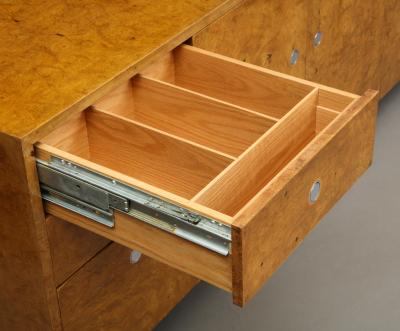 Ward Bennett Cabinet in Burlwood