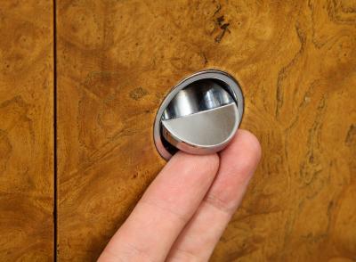 Ward Bennett Cabinet in Burlwood