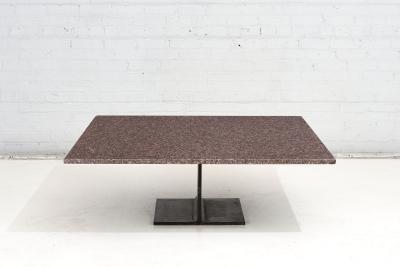 Ward Bennett I Beam Granite Coffee Table 1970