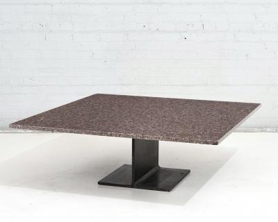 Ward Bennett I Beam Granite Coffee Table 1970