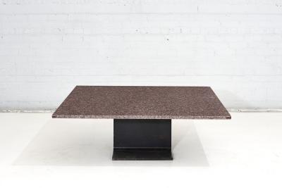 Ward Bennett I Beam Granite Coffee Table 1970