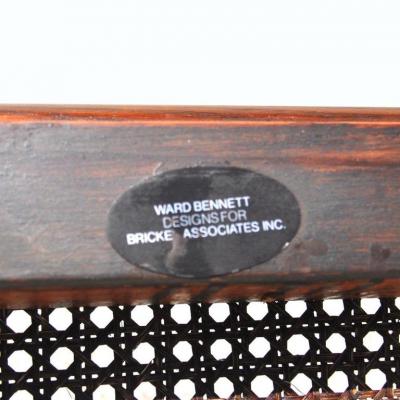 Ward Bennett One Midcentury Ward Bennett Landmark Cane Armchair for Brickel and Associates