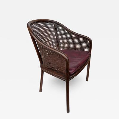 Ward Bennett One Midcentury Ward Bennett Landmark Cane Armchair for Brickel and Associates