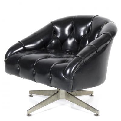 Ward Bennett Pair Ward Bennett Swivel Chairs