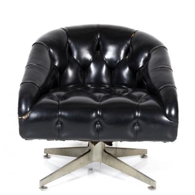 Ward Bennett Pair Ward Bennett Swivel Chairs