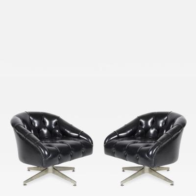 Ward Bennett Pair Ward Bennett Swivel Chairs