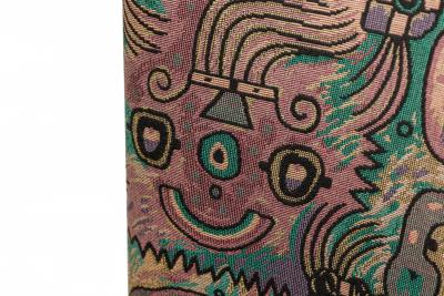 Ward Bennett Set of 4 Ward BennettMulticolor Upholstered Steam Bent Ash Dining Armchairs