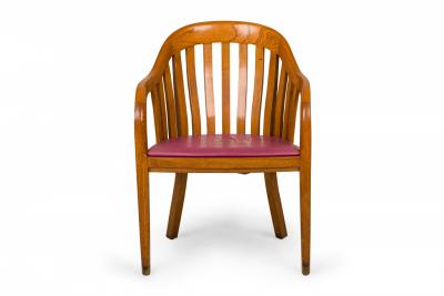 Ward Bennett Set of 7 Ward Bennett for Brickel Associates Vinyl Library Armchairs