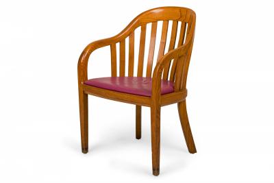 Ward Bennett Set of 7 Ward Bennett for Brickel Associates Vinyl Library Armchairs