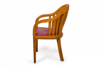 Ward Bennett Set of 7 Ward Bennett for Brickel Associates Vinyl Library Armchairs