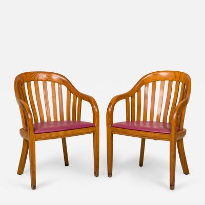 Ward Bennett Set of 7 Ward Bennett for Brickel Associates Vinyl Library Armchairs