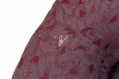 Ward Bennett Ward Bennett AmericanChrome and Light Purple Tufted Swivel Tub Armchair