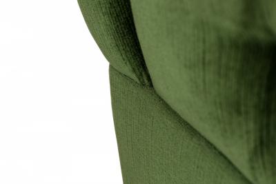 Ward Bennett Ward Bennett AmericanGreen Button Tufted Swivel Tub Lounge Armchair