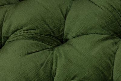 Ward Bennett Ward Bennett AmericanGreen Button Tufted Swivel Tub Lounge Armchair