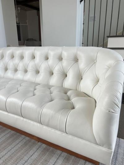 Ward Bennett Ward Bennett Tufted Leather Sofa
