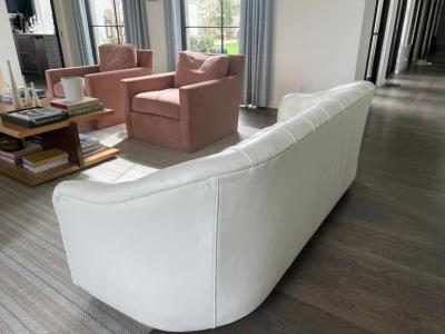 Ward Bennett Ward Bennett Tufted Leather Sofa
