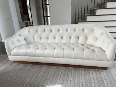 Ward Bennett Ward Bennett Tufted Leather Sofa