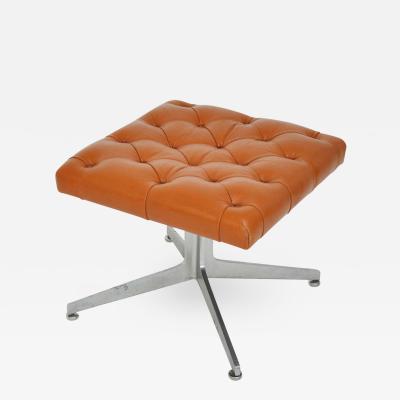 Ward Bennett Ward Bennett Tufted Leather Stool