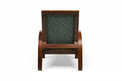 Ward Bennett Ward Bennett for Brickel Associates Steam Bent Ash and Blue Chaise Lounge