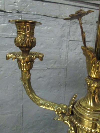 Warren Kessler Floral Bronze Lamp by Warren Kessler