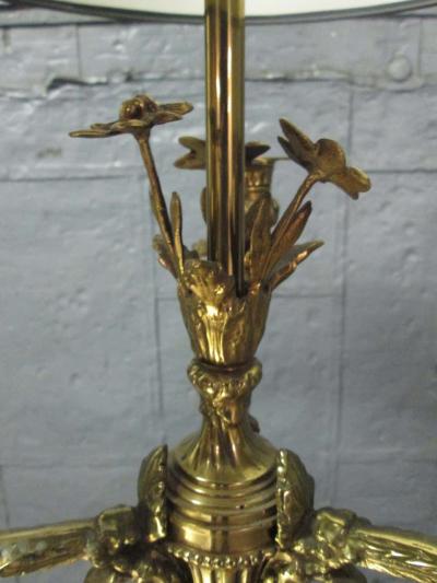 Warren Kessler Floral Bronze Lamp by Warren Kessler