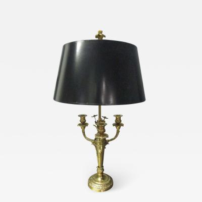 Warren Kessler Floral Bronze Lamp by Warren Kessler