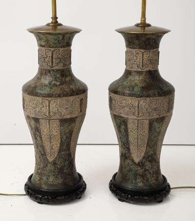 Warren Kessler Warren Kessler 1960s Bronze Table Lamps
