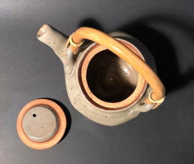 Warren MacKenzie Grey Teapot and Grey Yunomi