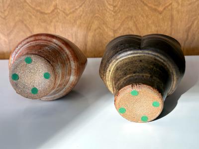 Warren Mackinzie Collection of Two Ceramic Glazed Vases by Warren Mackinzie