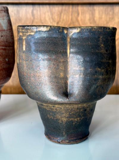 Warren Mackinzie Collection of Two Ceramic Glazed Vases by Warren Mackinzie