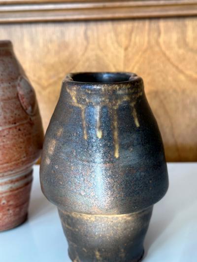Warren Mackinzie Collection of Two Ceramic Glazed Vases by Warren Mackinzie