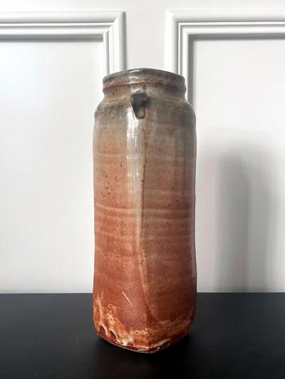 Warren Mackinzie Tall Studio Pottery Ceramic Glazed Vase by Warren Mackinzie