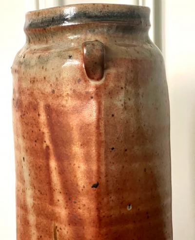 Warren Mackinzie Tall Studio Pottery Ceramic Glazed Vase by Warren Mackinzie