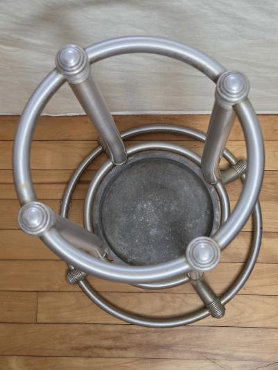 Warren McArthur Corporation Warren McArthur Umbrella Stand Rome NY 1934 Pat Applied For Anodic Aluminum